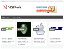 Tablet Screenshot of connectedelectrons.com